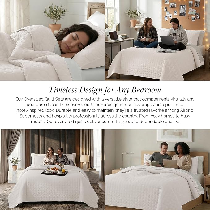 Southshore Fine Living, Inc. Quilted Summer Comforter, King Size Quilt Bedding - Image 8