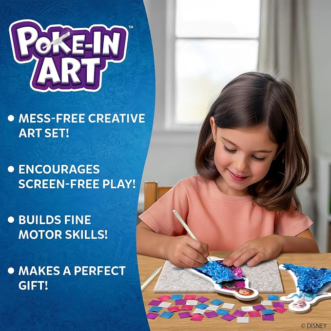 Skillmatics Poke-in Art – Disney Frozen, Mess-Free DIY Wood Craft Kit | - Image 2