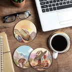 Cumule 8 Pcs Cowboy Diamond Art Coasters Kit - Image 6