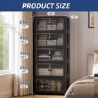 SAILUN 145Gal/580Qt Collapsible & Stackable Storage Bins - Image 3