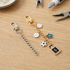 Hzopcw 20pcs Keychain Making Kit, Key Ring Swivel Snap Hook Chains, Alloy - Image 7