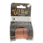 The Beadsmith Wire Elements 24-Gauge Lacquered Tarnish-Resistant Copper Wire by TheBeadsmith