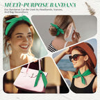 Suhine 100% Cotton Solid Bandanas Blank Bandanas Multifunctional Headband Scarf - Image 4