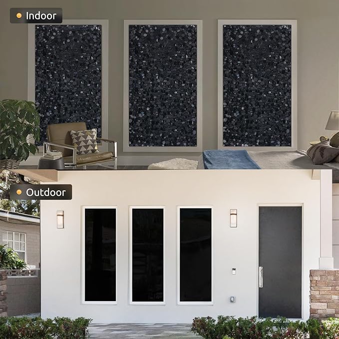 rabbitgoo Total Blackout Window Privacy Film, Sun Light Blocking Privacy Window - Image 2