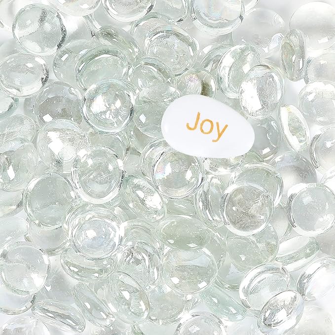 5LB Fire Glass Beads Flat Glass Marbles by Ausluru