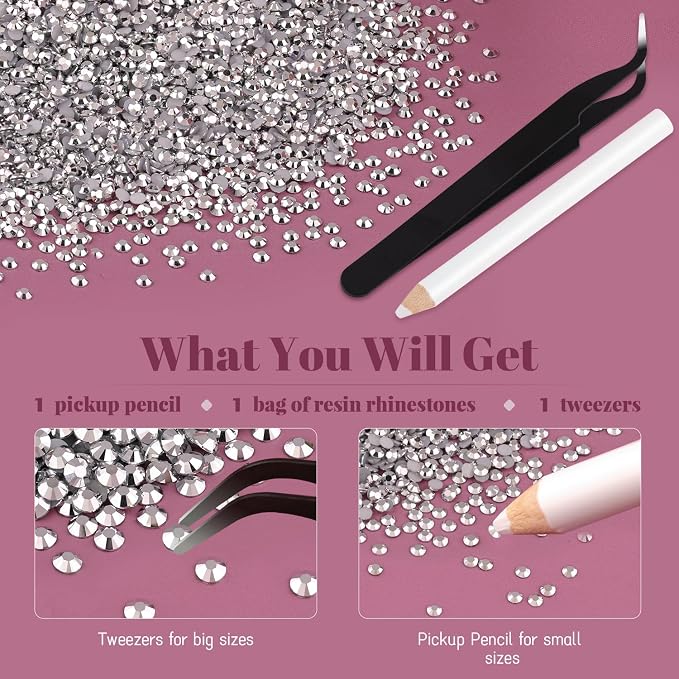 12000PCS 2mm Resin Rhinestones Bulk - Image 6