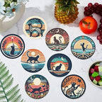 8PCS Diamond Art Coasters Kit, Cat Diamond Painting Coasters - Image 3