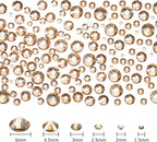 2000 Pcs Champagne Crystal Rhinestones Bulk - Image 2