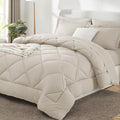 CozyLux Full Size Comforter Sets Beige by CozyLux