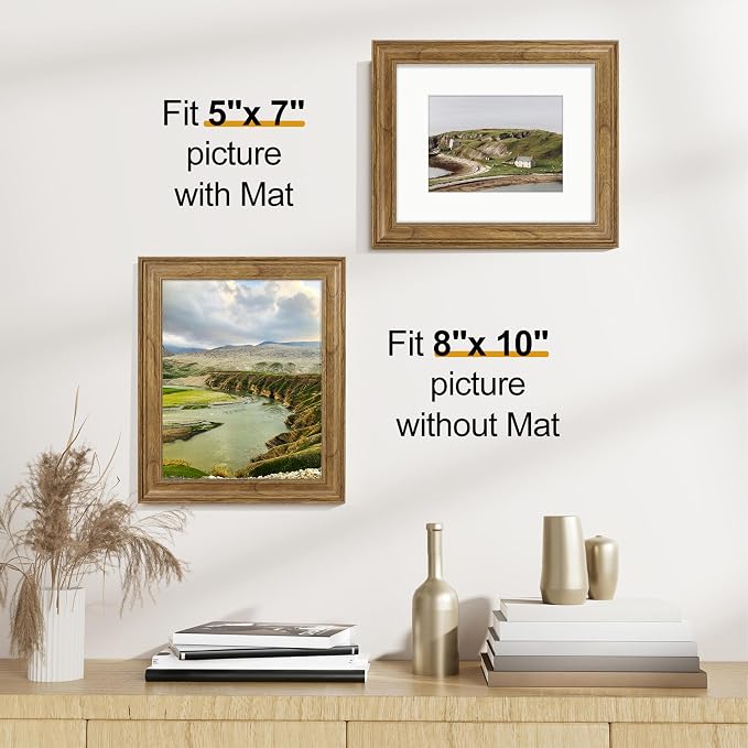 Vittanly 8x10 Picture Frames Set of 2, Ornate Vintage Photo Frame - Image 4