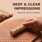Hokkieam Clay Texture Rollers | 10-Pack Polymer Clay Texture Roller Set - Image 5