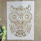 TIAMECH A4 Reusable Mandala Owl Stencil - Image 6