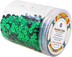 Mandala Crafts 6mm Cup Round Dark Green Sequins - Image 4