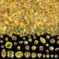 636pcs Crystal Glass Beads for Jewelry Making Assorted, 4/6/8mm Gold Champagne by OuMuaMua