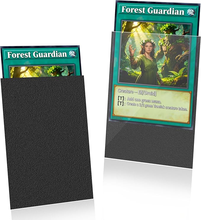 Black MTG Card Sleeves 200 Pack Matte Trading Card Sleeves Sturdy Card Protector by Unknown