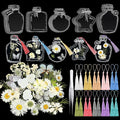 TaoBary 91 Pcs DIY Handmade Transparent Dried Flower Bookmark Set Include by TaoBary