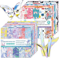 Origami Paper Kit 100 Sheets 6 Inch Square Double Sided Color 20 Vivid Colors by Bestartsuppliesforyou
