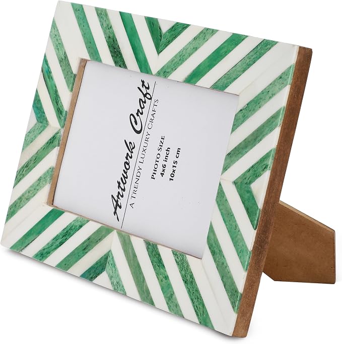 Picture Photo Frame Chevron Herringbone Art Inspired Vintage Table-Top/Wall - Image 5