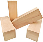4Pcs Unfinished Basswood Blocks-2x2x6 Inch Rectangular Linden Wood Blocks - Image 5