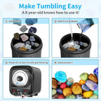 Ultra Quiet Rock Tumbler Kit for Adults – 3LB Professional Rock Polisher - Image 5