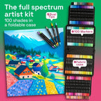 ARTISTRO 100 Dual-Tip Acrylic Paint Pens - Image 2