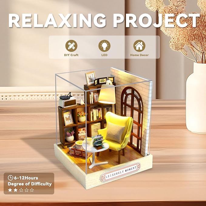 Flever Dollhouse Miniature DIY House Kit Creative Room - Image 6