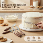 5-Piece Icing Spatula Set, Stainless Steel Cake Frosting Spatulas & Palette - Image 5