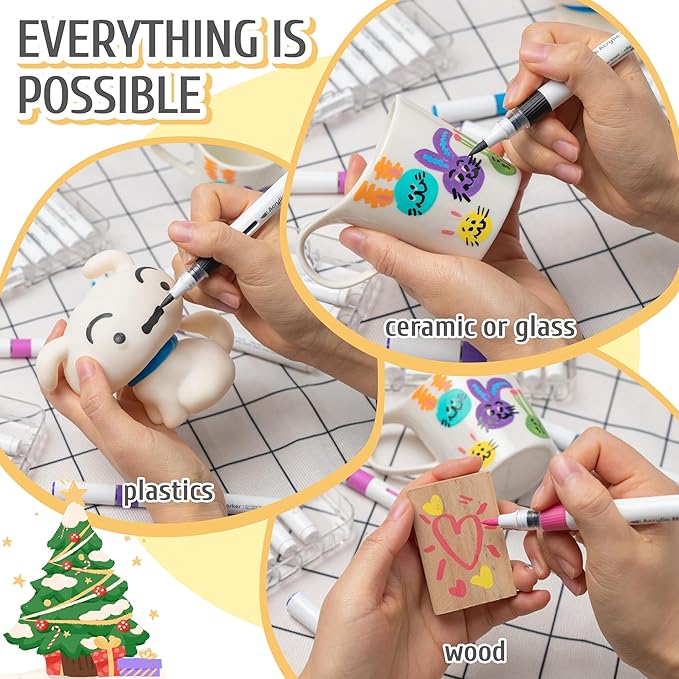 Linbsunne Paint Markers for Book Drawing, Coloring Illustrations, Card making - Image 4