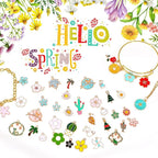 MARFOREVER 120 Pcs Spring Summer Flower Charms - Image 5