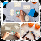 Simgoing 12 Set Wood Ghost DIY Frames Decorating Craft - Image 6