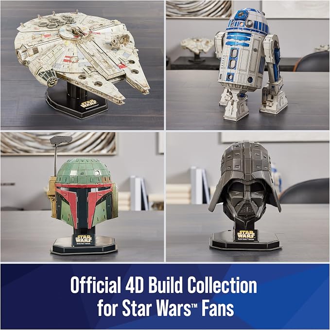 4D Build Star Wars Millennium Falcon 3D Model Kit, Star Wars Gifts, Desk Decor - Image 6