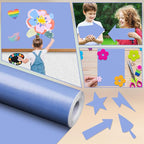 Inkspire Blue Purple Bulletin Board Paper Roll, 14.8FTx47IN Large Reusable - Image 5