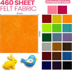 Moukeren 460 Pcs 12 x 12 Inch Felt Sheets Bulk - Image 5