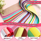 Kingdder 70 Pcs Solid Color Jelly Fabric Quilting Strips, 2.55 Inch Precut - Image 5