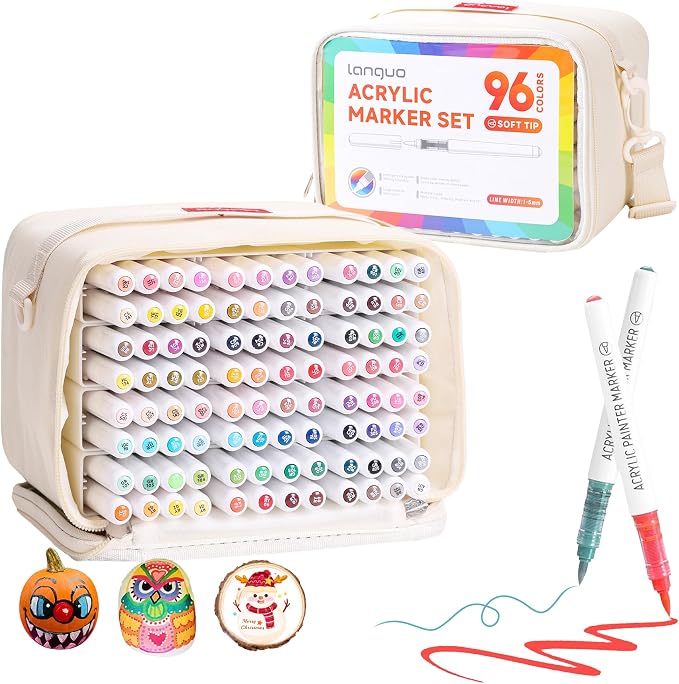 96 Colors Acrylic Paint Markers by Hopesky