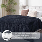 Drewin Weighted Blanket Queen Size 20lbs, Soft Cozy Jacquard Sherpa Weighted - Image 4