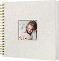 10 x 10 Inch Scrapbook Photo Album, Hardcover Kraft White Pages Arch Window by Sprsthai