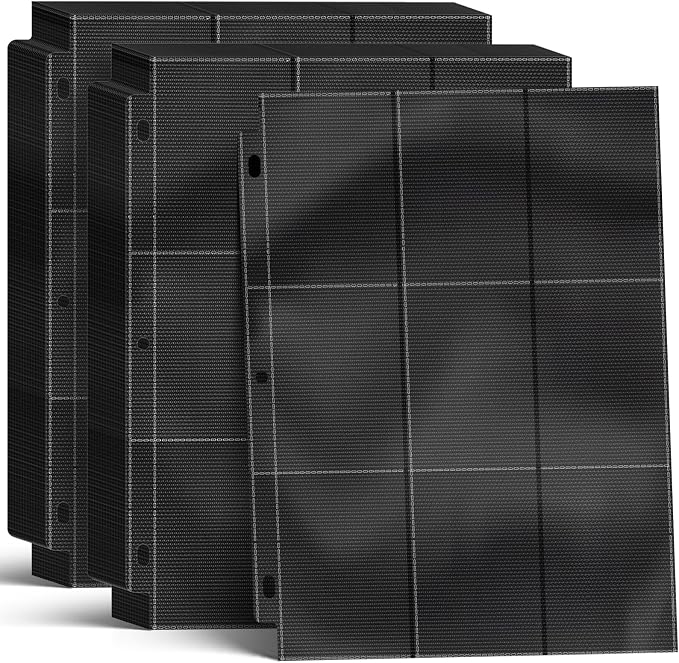 3600 Pockets Trading Card Binder Sleeves, Baseball Card Sleeves Fit by Kitoyz