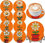 DOZEEZOP 8-Pack Diamond Art Coaster Kit by DOZEEZOP