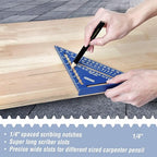 WORKPRO Aluminum Alloy Carpenter Square and Zinc-Alloy Square Ruler Set - 7 in. - Image 3