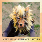 Seenelling DIY Therian Mask Kit Blank Cat Mask - Image 5