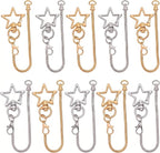 10PCS Beadable Keychain Bars Mixed Color Chain Keychains Key Chain Making Kit by PIPITREE