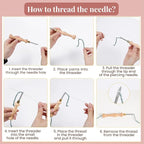 Zyrose Punch Needle Kit for Beginners – Modern Embroidery Kit - Image 9