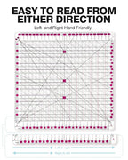Quilting Rulers 12.5" x 12.5", Slotted Quilting Ruler - Image 3
