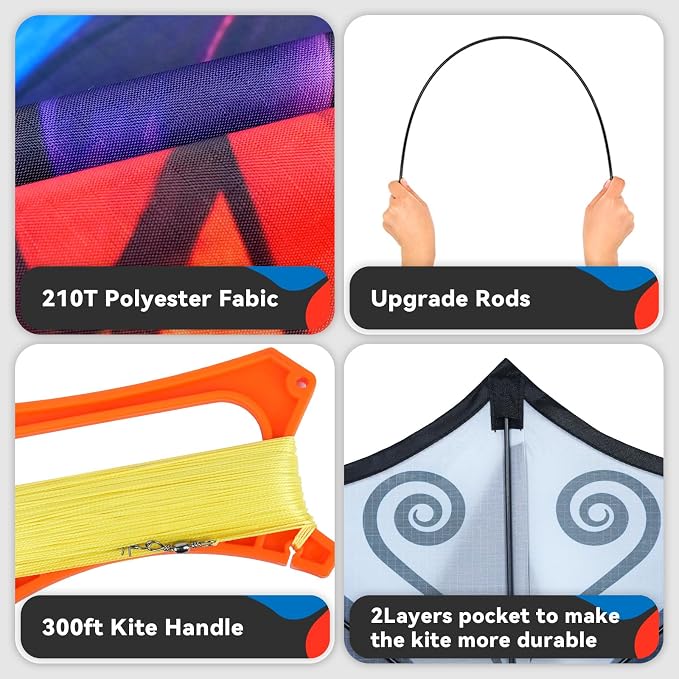 Beautiful Butterfly Kites for Kids & Adults Easy to Fly，Kites for Beach Trip - Image 6