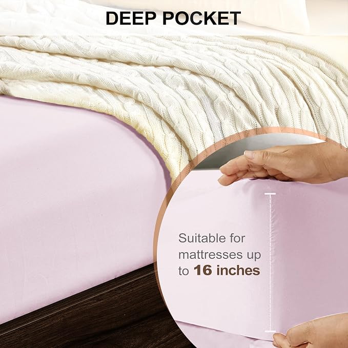 FreshCulture California King Fitted Sheet Only - Image 4