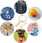 Keychain Rings Kit for Crafts Gold, PAXCOO Includes 100Pcs Split Key Ring - Image 2