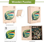 MYS A·U·R Wooden Puzzles for Adults, Serene Lake Jigsaw Puzzle 500pcs, - Image 2