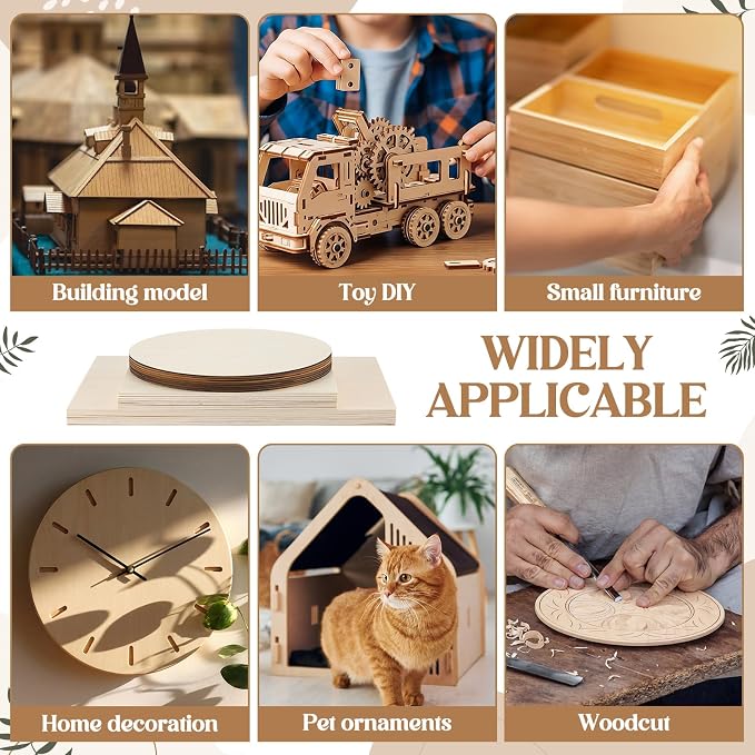 SiliFine 12x12+12x18 Inch 24 Pack Basswood Sheets - Image 5