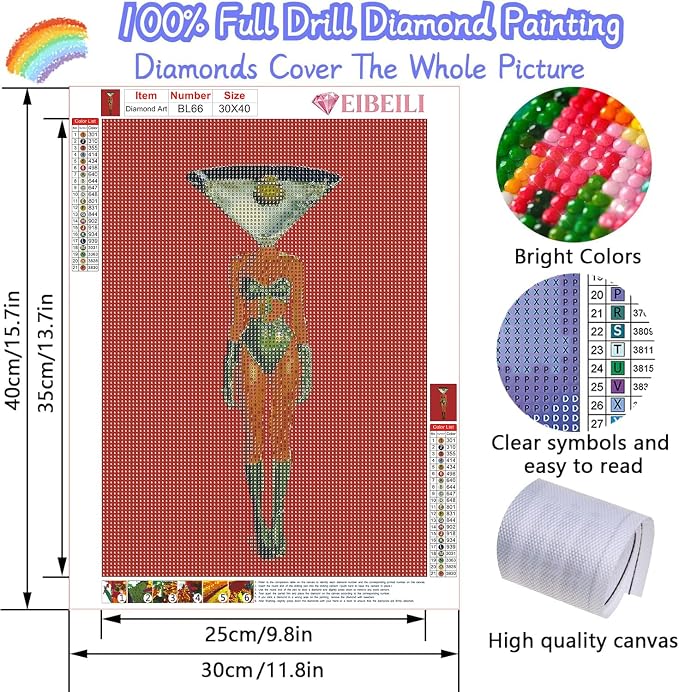 EIBEILI Diamond Painting Kits for Adults DIY 5D Diamond Art Paint - Image 2